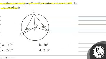 In the given figure, \( \mathrm{O} \) is the centre of the circle. ...