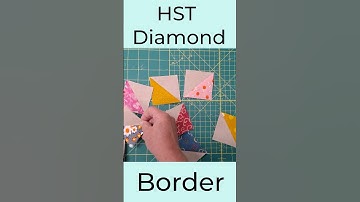 Half Square Triangle Diamond Border
