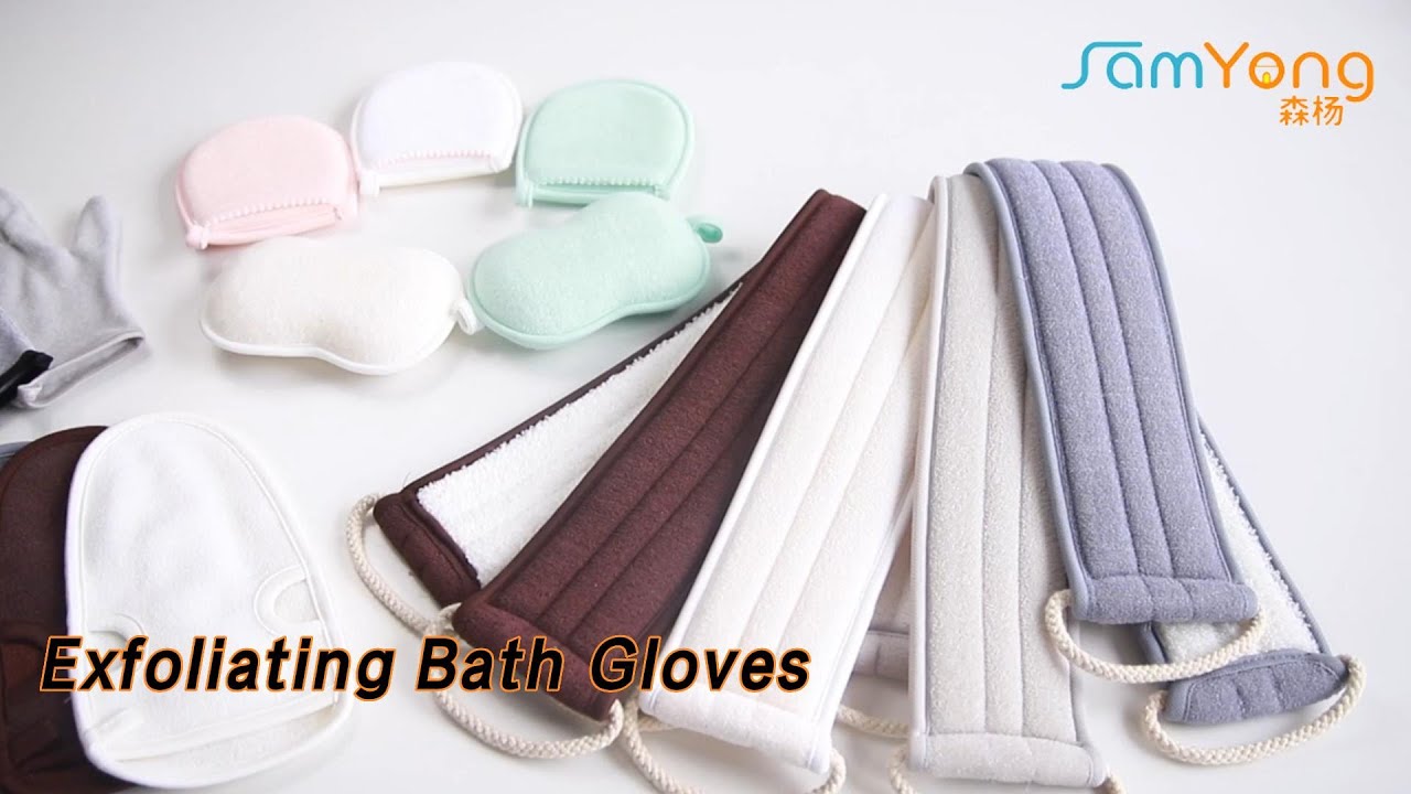 Bamboo Silk Exfoliating Bath Gloves 35g/pc For Body Brushing YouTube