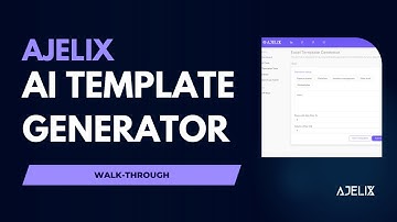 AI Excel Template Generator - Create Professional Templates - Open AI in Excel -  Ajelix Excel Tools