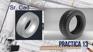 Autocad, Práctica 13, Elaboración de un neumático.