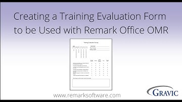 Creating a Training Evaluation Form in Microsoft Word for Remark Office OMR