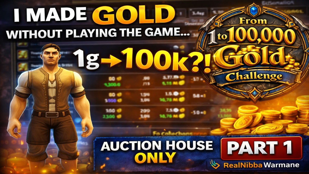 💰 I Made GOLD Without Playing the Game… (Auction House Only Challenge) [Part 1]