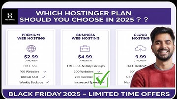 Which Hostinger Hosting Plan is BEST in 2025? (Beginners MUST Watch! #hostinger