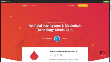 BITMIN - Cryptocurrency Currency ICO, Mining PSD Template        Mart