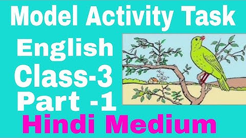 Model Activity Task English Class-3 Part-1 (Hindi medium)Full solv#WBBSE