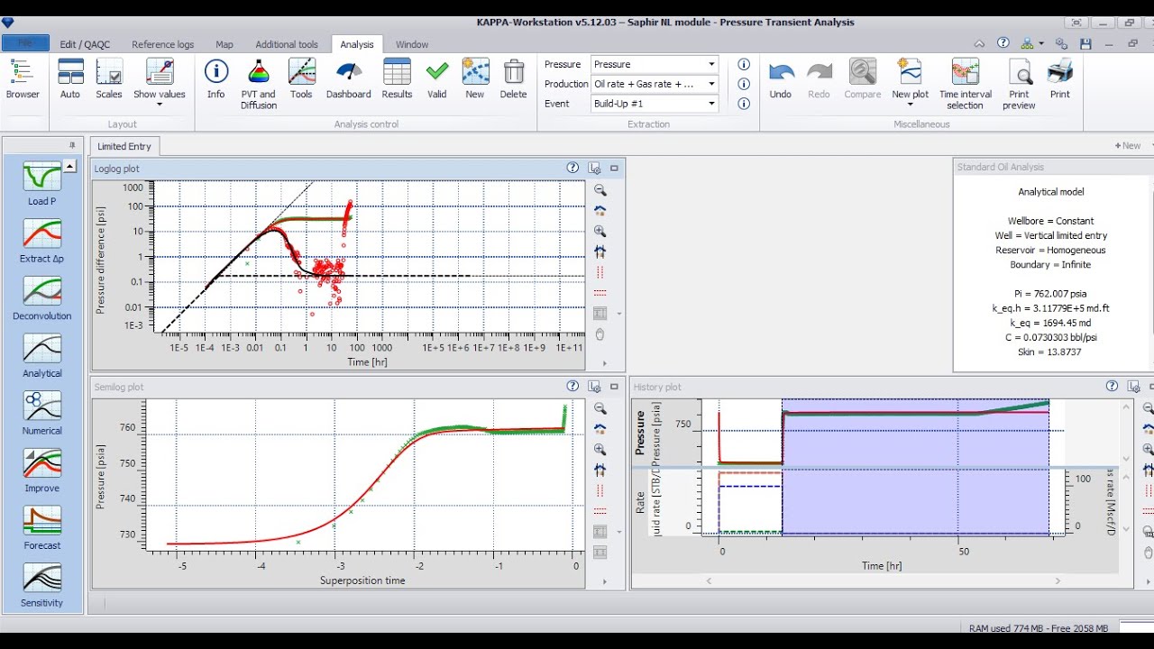 Pressure Transient Analysis Case 5