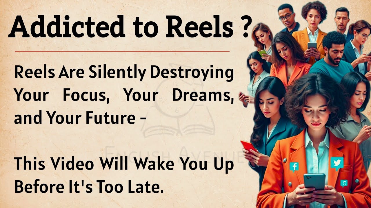 Outline Video Reels Are Ruining Your Life || Stop Scrolling, Start Living || Graded Reader || Improve Your English