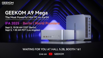 ⚡The Most Powerful Mini PC on Earth?👀 | GEEKOM A9 Mega is Here!#geekom #minipc #computer #livestream