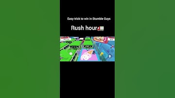 Easy Trick to win in Stumble Guys - Rush Hour #stumbleguys #stumbleguysgameplay #gaming #walkthrough
