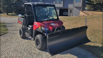 2021 Polaris Ranger 500 - KFI Pro-Poly Snow Plow Blade Installation