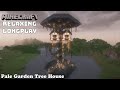 Minecraft Relaxing Longplay - Pale Garden - Rainy Tree house - Cozy Cottage House ( No commentary )