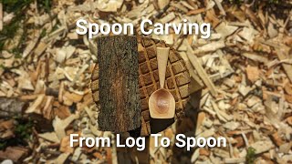 Carving a spoon by hand  full process