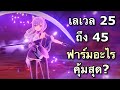 แนวทางการฟาร์มช่วงเวล 25 - 45 ให้คุ้มที่สุด [Genshin Impact]