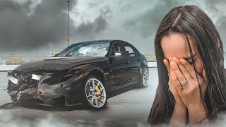 ОЛЯ РАЗБИЛА BMW M3! ДЕВУШКА ДОИГРАЛАСЬ В ШАШКИ НА ОГРОМНОЙ СКОРОСТИ В ASSETTO CORSA!