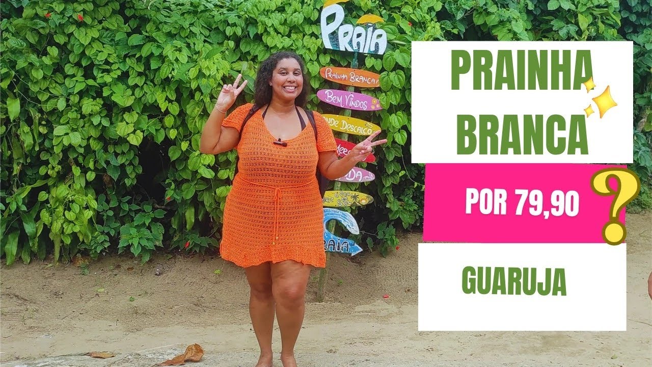 🔥 VIAJANDO SOZINHA para a PRAINHA BRANCA (Guarujá/Bertioga) | $79,80  🌊 Um PARAÍSO ESCONDIDO em SP!
