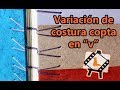 Encuadernación / Variación copta con costura en "V"