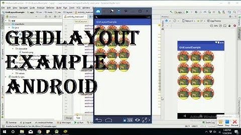 GridLayout Example in android studio