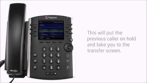 Polycom VVX410 - Transferring a call tech