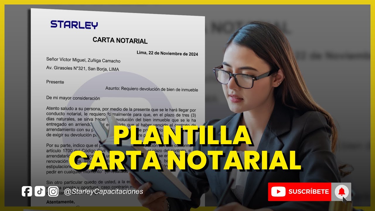 ¿CÓMO SE HACE UNA CARTA NOTARIAL? - STARLEY Capacitaciones
