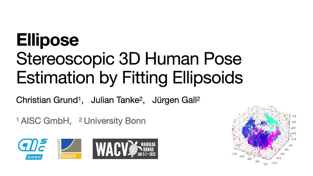 ElliPose: Stereoscopic 3D Human Pose Estimation by Fitting Ellipsoids ...