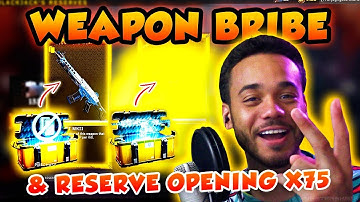 I Got 2 NEW WEAPONS!! Opening an ULTRA WEAPON BRIBE & 75 Reserve Case Crates in Black Ops 4!