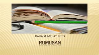 RUMUSAN BAHASA MELAYU PT3