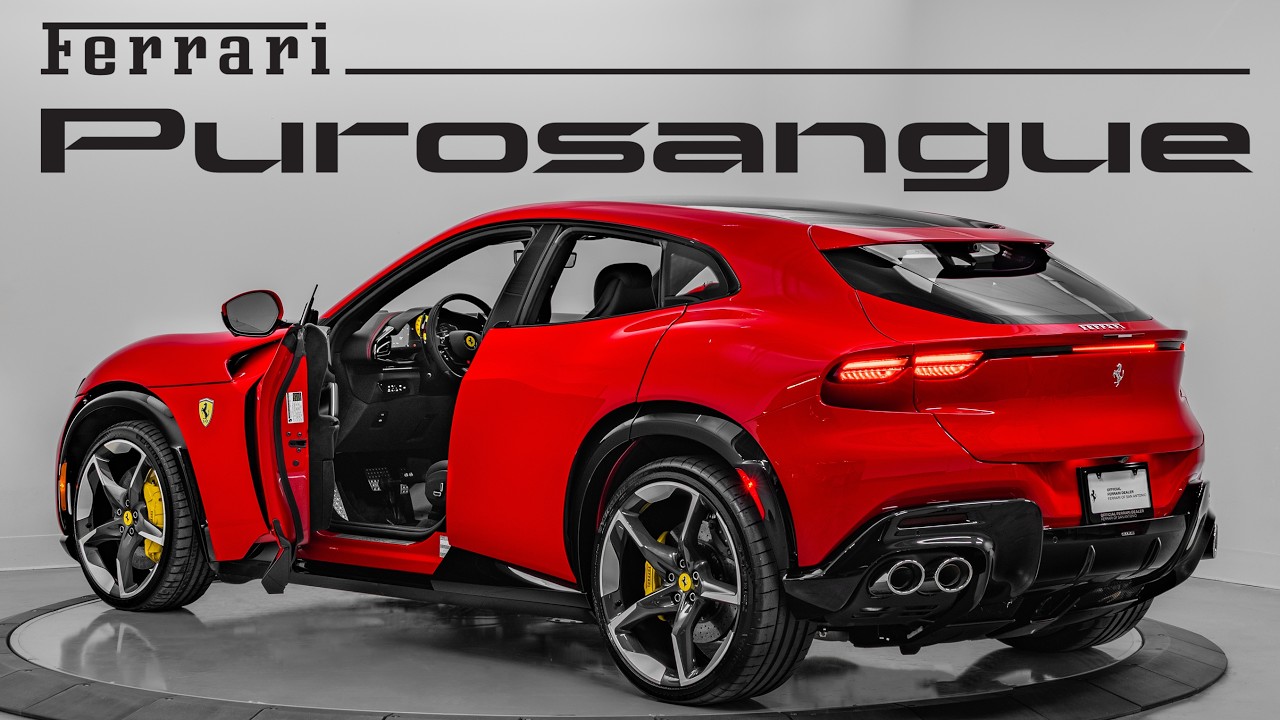 2025 Ferrari Purosangue Sound, Interior, and Exterior - Rosso Corsa