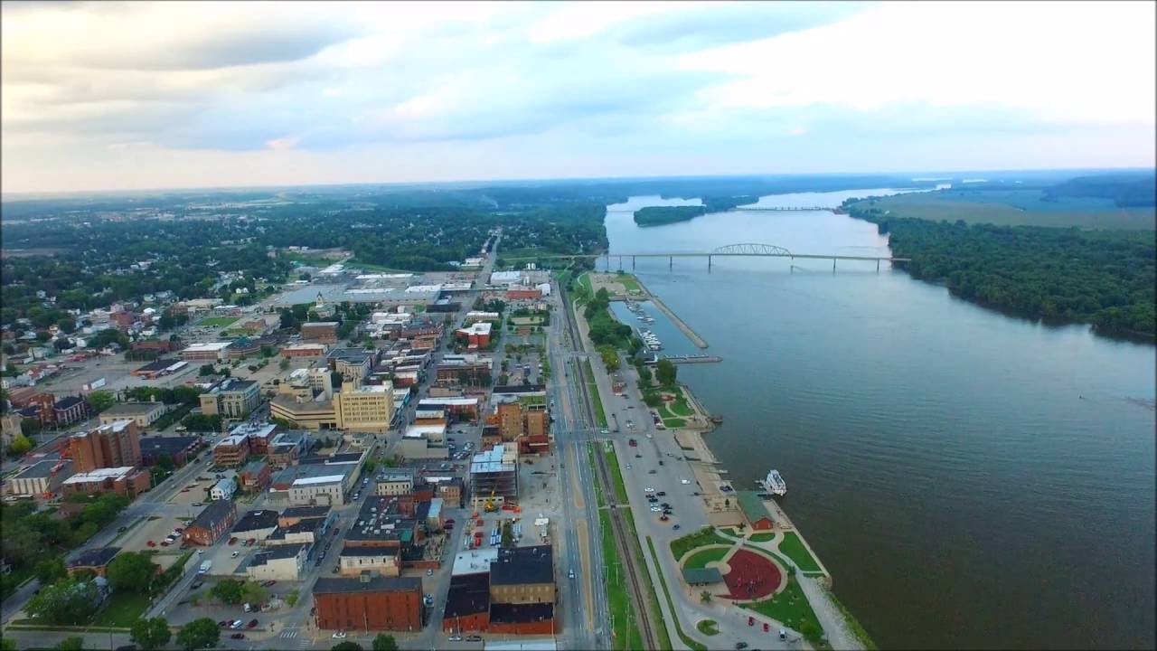 Muscatine Riverfront(Drone Video) YouTube