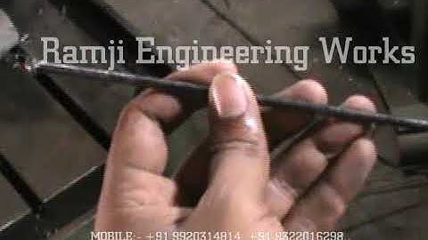 RIVET HEAD BUCKET HANDLE MAKING MACHINE