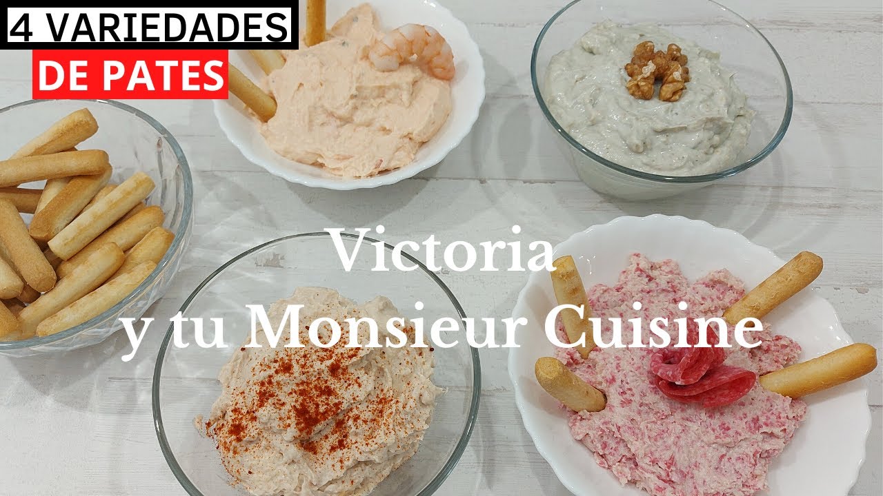 4 Deliciosos patés bien sencillos de hacer en Monsieur Cuisine y Thermomix