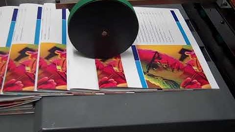 DUPLO 4000 COLLATOR BOOKLET MAKER TEST RUN 11 X 17