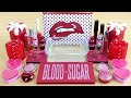RED 💋SLIME 💋Mixing💋 makeup 💋and glitter into Clear💋 Slime💋 Satisfying💋 Slime Videos city