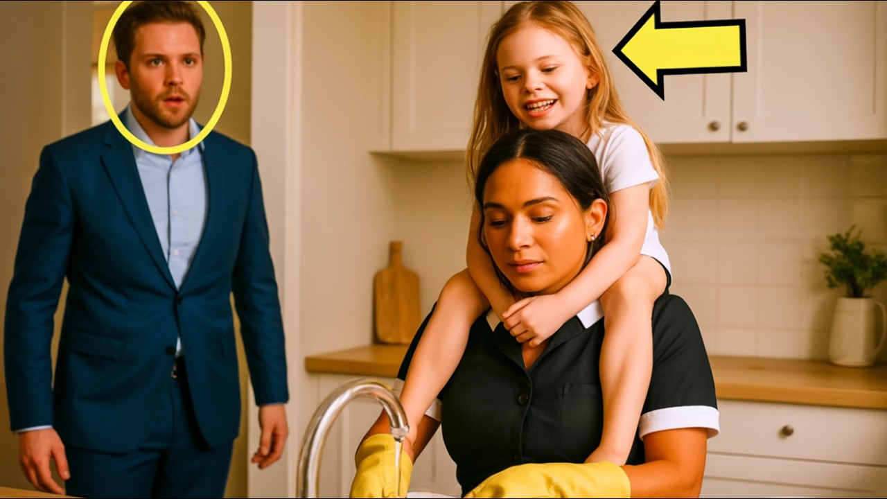 WIDOWED MILLIONAIRE COMES HOME EARLY… AND WHAT HE SEES FREEZES HIM