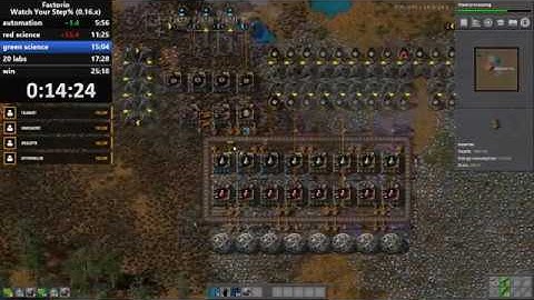 Factorio Speedrun - World Record - WatchYourStep% 0.16 - 25:00