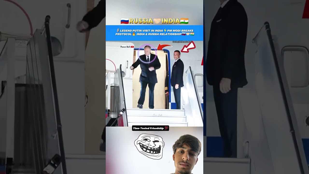 🗿LEGEND PUTIN VISITS IN INDIA⚡️PM MODI BREAKS PROTOCOL🔥INDIA &RUSSIA RELATIONSHIP🇷🇺🤝🇮🇳