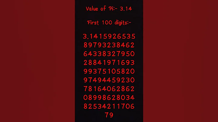 Pi first 100 digits