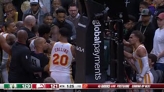 Trae Young and Marcus Smart FULL FIGHT (EJECTIONS)