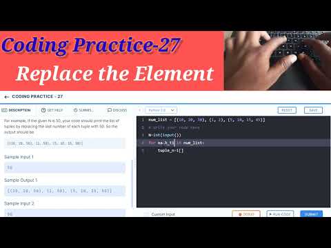 Coding Practice-27 | Replace the Element | NxtWave | ccbp | #nxtwave #ccbp4 #python #idp
