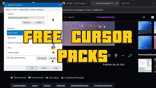 25 Free Cursor Packs How To Install Cursor Packs On Windows