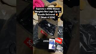 Supreme x MM6 Maison Margiela Box Logo Zip Up Hoodie Delivered 🔥 (Week 4 SS26)