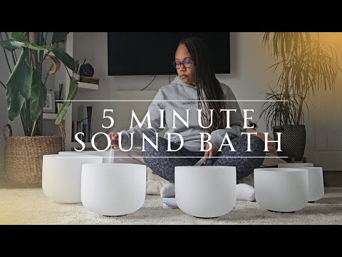 5-Minute Crystal Singing Bowl Sound Bath | Energise & Reset Your Energy ...