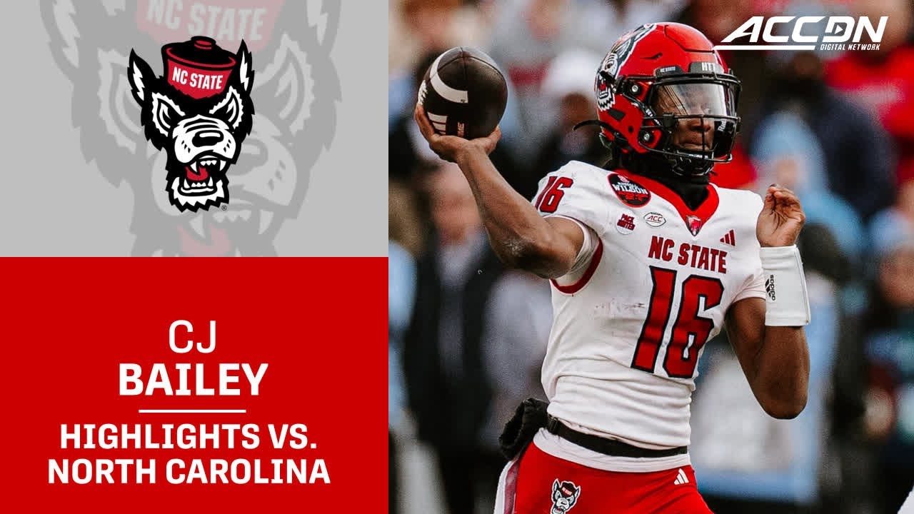 WATCH: NC State's C.J. Bailey Leads Pack To Huge Rivalry Win