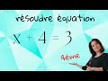 Résoudre Une équation Niveau Débutant Mathématiques Collège Lycée 4ème Résoudre Une équation Niveau Débutant Mathématiques Collège Lycée 4ème