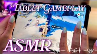 ASMR Playing Genshin Impact on my Tablet ❄️ Snezhnaya Edition! | Genshin Impact