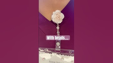 3D rose retractable badge reel ID holder #shorts