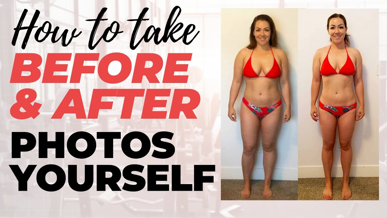 before and after progress photos fitness tracking setup