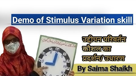#Demo of #StimulusVariation #skill in micro-teaching #themastersaima #microteaching