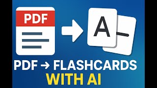 AI PDF Flashcard Generator ✨ | Turn PDFs into Study Flashcards with Gemini API + FastAPI