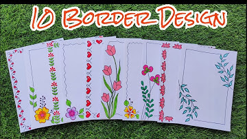 10 Border Designs/Border Designs ideas/10 Quick and Easy Border Design ideas/Project File Decoration